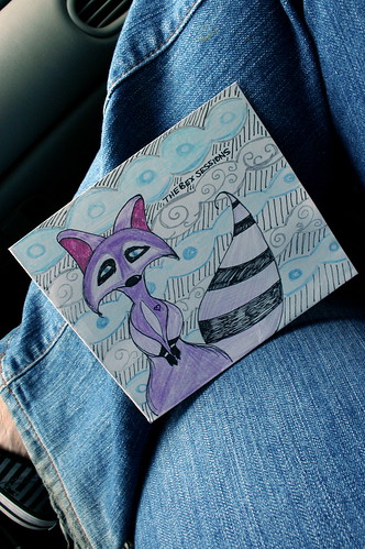 Jo made a mix cd for me! With cover art :]