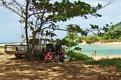 Picnickers at Nai Harn Beach, Phuket