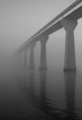 Foggy Solomons Island Bridge 7