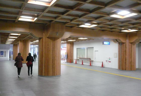Nara station is udnergoing construction to give it a more classic feel