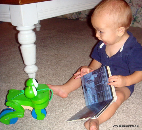 reading to the frog :)