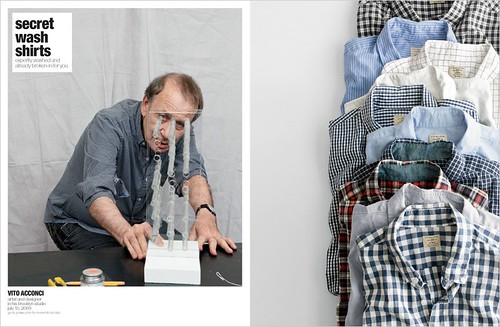 Vito Acconci, as seen on page 26 of the October Mens J. Crew catalog.