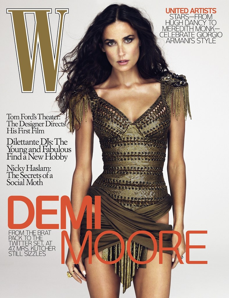 Thumb Demi Moore con mal Photoshop en la revista W