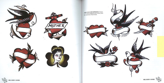 scans from book "Vintage Tattoos: The Book of Old-School Skin Art" by Carol 