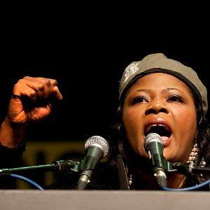 Deputy Secretary General of the Pan-African Youth Union and a member of the ZANU-PF Youth League, Tendai Wenyika, speaks at the ANCYL conference in South Africa. She blasted imperialism and called for African unity. by Pan-African News Wire File Photos