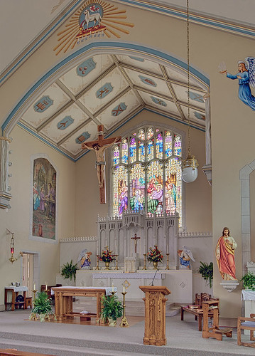 Saint Joseph Roman Catholic Church, in Freeburg, Illinois, USA - sanctuary