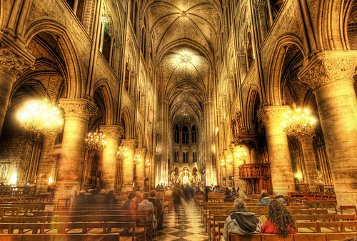 The Golden insides of Notre Dame