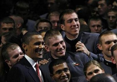 West Point Cadets with President Obama
