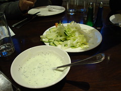raita and green salad lahore kebab house