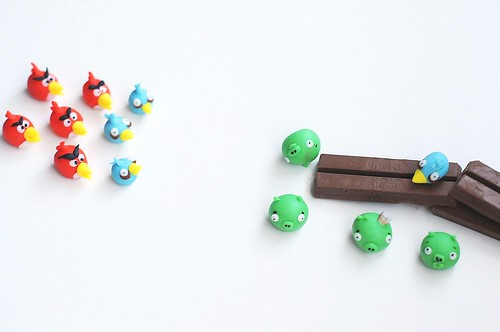 Angry Bird Cake Toppers