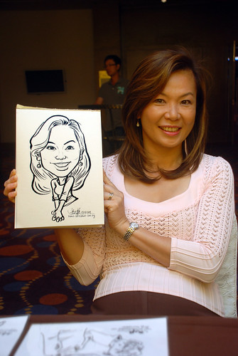 Caricature live sketching for Standard Chartered Bank - 15