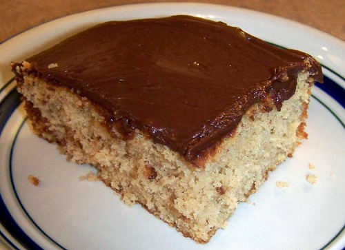 Peanut Butter Cake with Cocoa-Peanut Butter Frosting