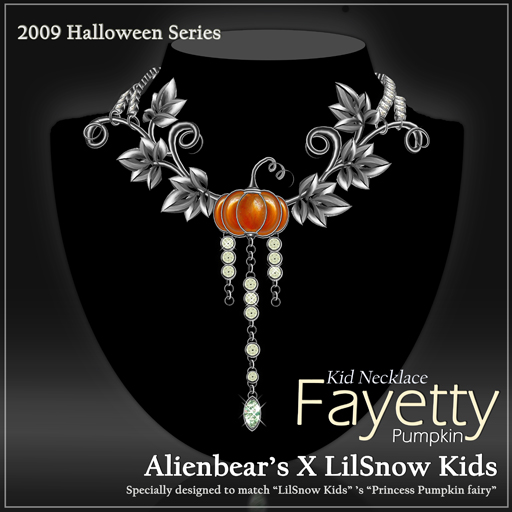 Fayetty Pumpkin kid necklace
