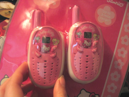 Sanrio walkie talkies