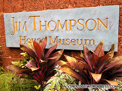 Entrance to the Jim Thompson House museum