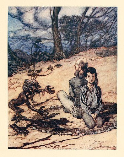 016-El rey de la montaña de oro- Snowdrop & other tales 1920- Grimm-Ilustrada por Rackham