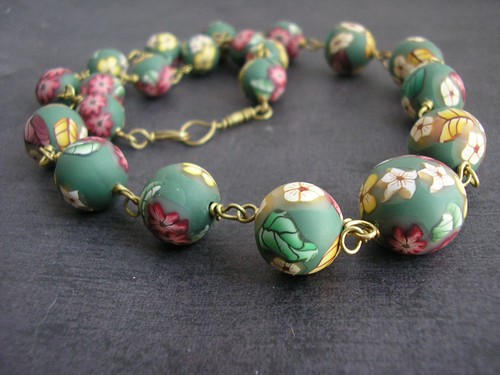 Green Bead Necklace