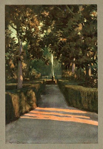 014- Los jardines del Generalife-An artista in Spain 1914- Michael Arthur C.