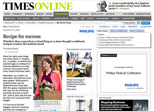 Times Online Recipe for Success