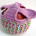 Crocheted Apple Cozy or Fruit Jacket - Purply by melbangel