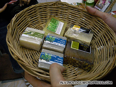 Organic soap bars - we bought a bunch of these
