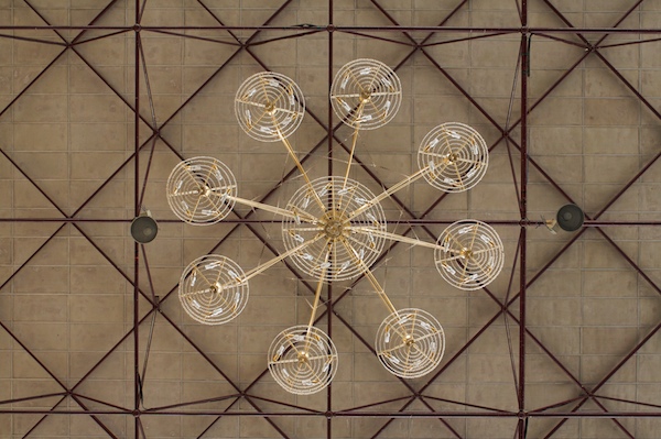 Chandelier at the Bylakuppe Monastery