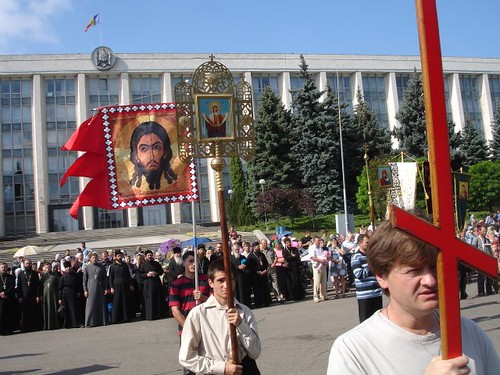 Protestul Ortodox împotriva Sărbătorii „Urmează Biblia” organizat de Adventişiti din Moldova. 