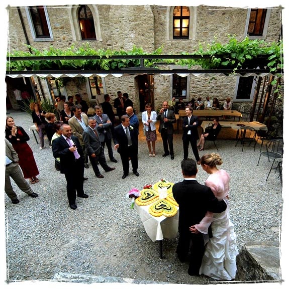 Wedding reception at Bellinzona Castle