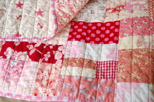 sweet redpink quilt