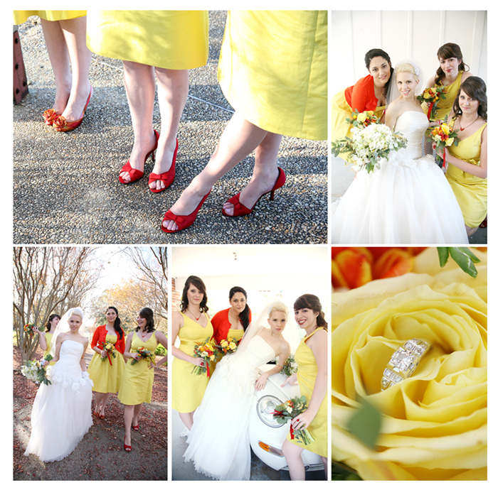 Sidney's wedding this was a yellow and orange dream Such a cute wedding