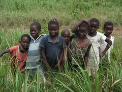 kids in Abiriw, Ghana