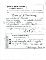 Larkin - Powell Marriage Record