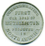 Pittsburg & Mexican Tin Mining Co. Medal reverse