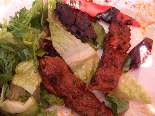 Adana Kebab (chopped beef & lamb seasoned with spicy red bell peppers and char grilled) by TheGirlsNY