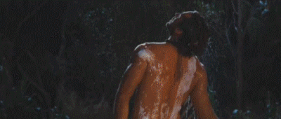 Jackman desnudo en la ducha