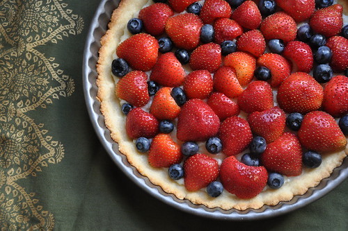 Fresh Strawberry-Blueberry Tart