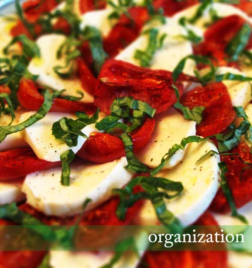 Roasted Tomato Caprese Salad (with title)