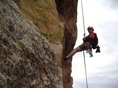 Climbergirl Rappelling Third Flatiron
