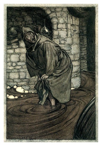 020-El canto de San Dunstan-The Ingoldsby legends 1907-illustrations Rackham Arthur