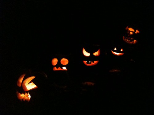 Friday night pumpkin carving party