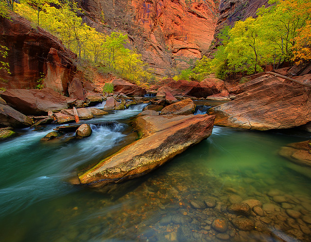 Zion National Park - The Narrows Entrance by kevin mcneal