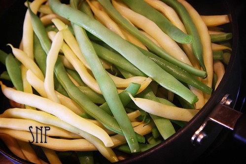 . yellow and green beans .