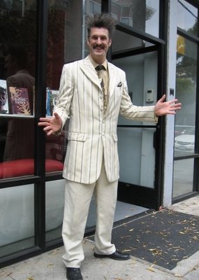 James is easily the best dressed guy in the comic bookstore game.  photo from LeftCoastStyle.com