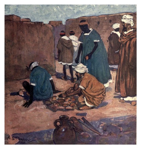 025- Fabricando ladrillos en Marrakesh-Morocco 1904- Ilustraciones de A.S. Forrest