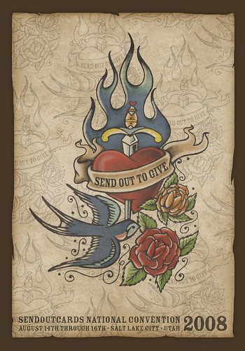 SendOutCards tattoo poster