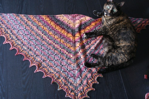 Forest Canopy Shawl, With Cat