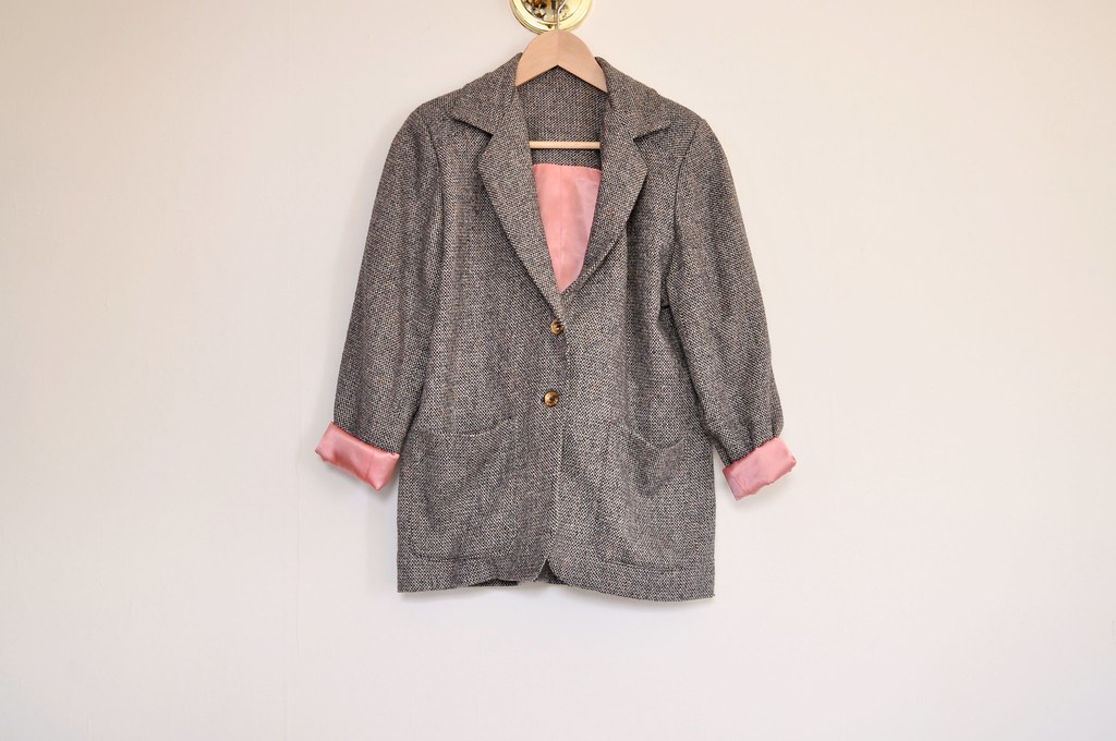 vintage tweed blazer