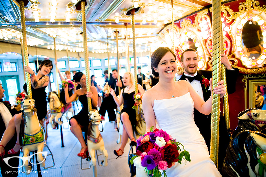 bride groom providence carousel bridal party