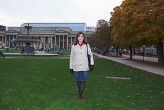 Michaela auf dem Schlossplatz