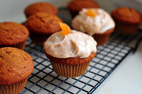 GINGERBREAD CUPCAKES WITH CARDAMOM CREAM CHEESE FROSTING